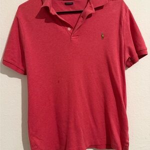 Ralph Lauren Men's Polo Shirt in Vibrant Red